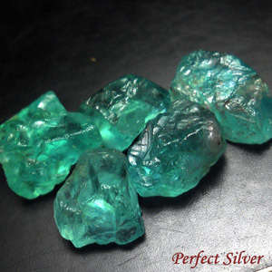 15.5 ct. 5 Pcs. 100% Natural Mined Rough Green Apatite