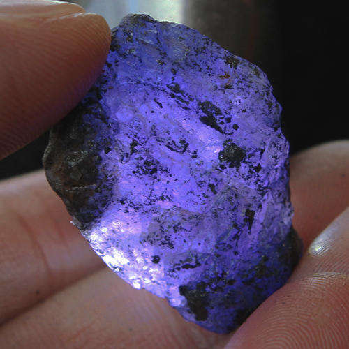 104.2CT Natural AAA Violet Blue Tanzanite Rarely Facet Rough Specimen YTA5968