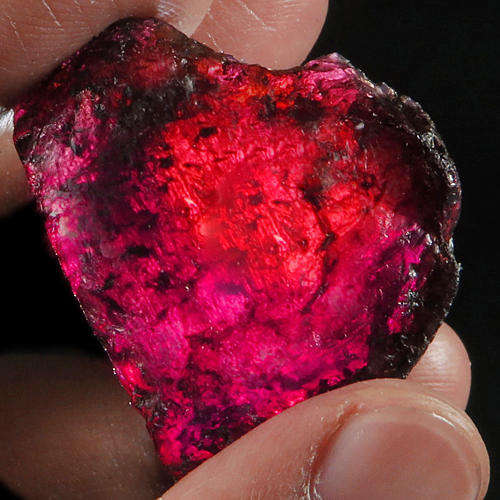 109.25CT Watermelon Purple Red Bi-Color Garnet Rhodolite Facet Specimen YWE821
