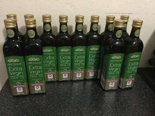 GREENLEAF EXTRA VIRGIN OLIVE OIL.  500ML. X. 12