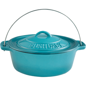 CAST IRON POT WITH ENAMEL COATING 30 CM