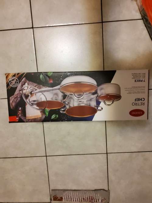 LEGEND RETRO CHEF NON STICK POTS 7 PIECE