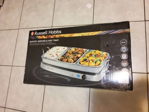 RUSSELL HOBBS BUFFET SERVER AND HOT TRAY