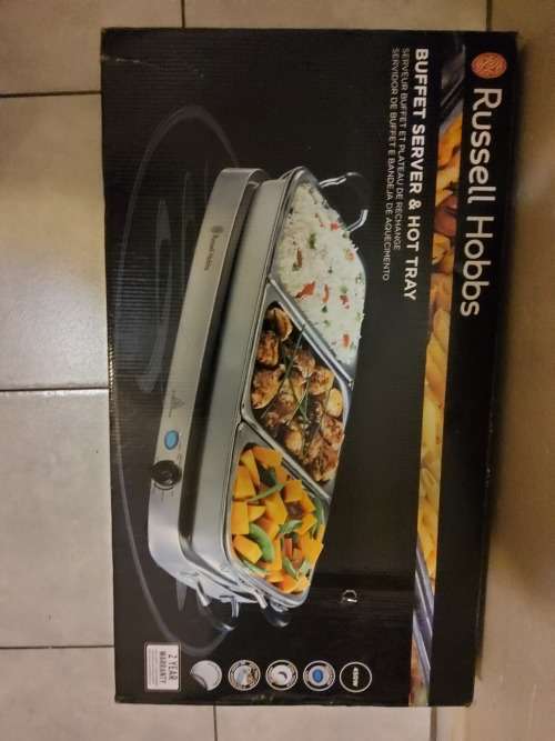 RUSSELL HOBBS BUFFET SERVER AND HOT TRAY
