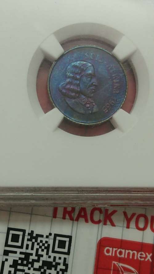 1965 Afrikaans Legend One Cent NGC