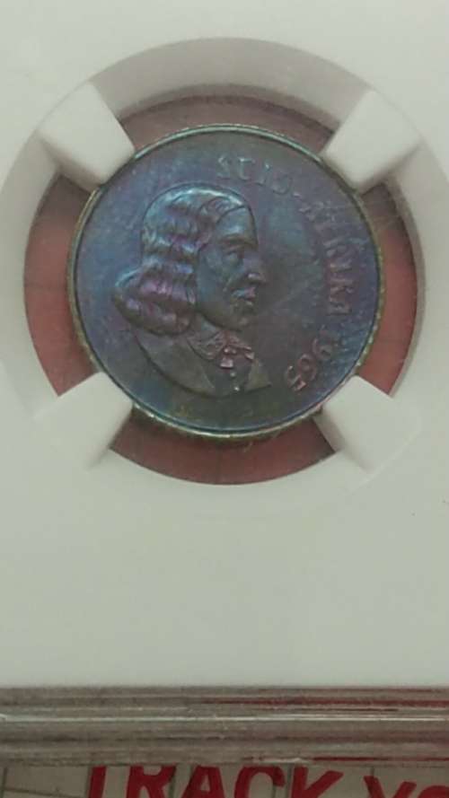 1965 Afrikaans Legend One Cent NGC