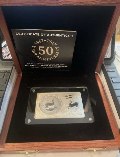 2017 SOUTH AFRICA KRUGERRAND 3 OZ 999 SILVER COIN & BAR 1 oz 2 oz!One of kind