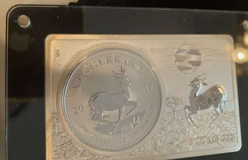 2017 SOUTH AFRICA KRUGERRAND 3 OZ 999 SILVER COIN & BAR 1 oz 2 oz!One of kind