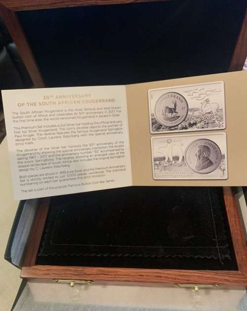 2017 SOUTH AFRICA KRUGERRAND 3 OZ 999 SILVER COIN & BAR 1 oz 2 oz!One of kind