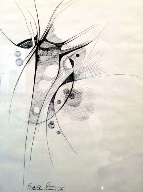 Bettie Cilliers-Barnard - Abstract - Early work 1965 !! - A stunning piece! Bid now!