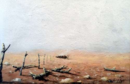 Denzil Herring - Magnificent abstract! A large stunner at a giveaway price, bid now!!