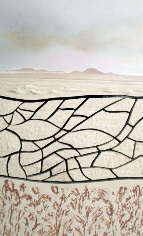 Barry Dibb - Hand painted & glazed tile - A magnificent treasure! Bid now!