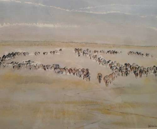 Gail van Lingen - Abstract wildlife - A beautiful painting, bid now!!