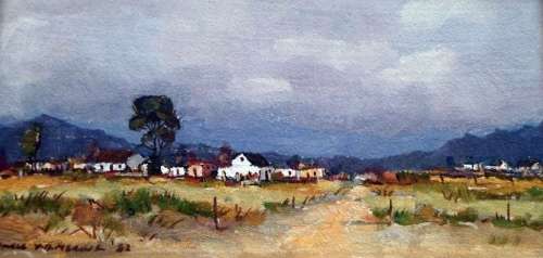 Charles van der Merwe - Farm scene - A magnificent little treasure! Low price!