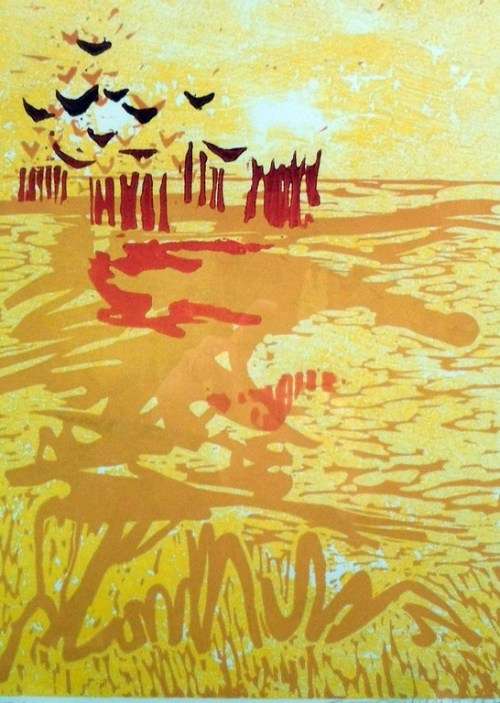 Fred Schimmel - Abstract - A beautiful limited edition lithograph! Low price, bid now!