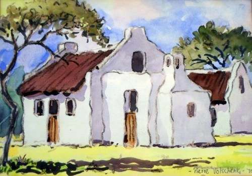 Pierre Volschenk - Cape Dutch house - A beautiful little treasure! Bid now!