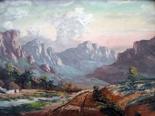 A van der Ploeg - Landscape - A stunning little treasure - Bid now!