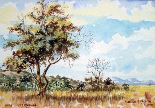 Malcolm Smith - Near Pietersburg - A beautiful little painting! - Bid now!!