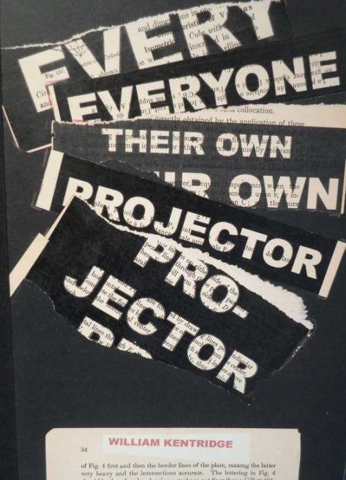 William Kentridge - Everybody their own projector  - Autographed book - Edition size 1 500!