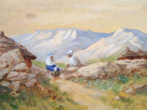 Allerley Glossop - The cooking pot - Investment art!! Low price, bid now!