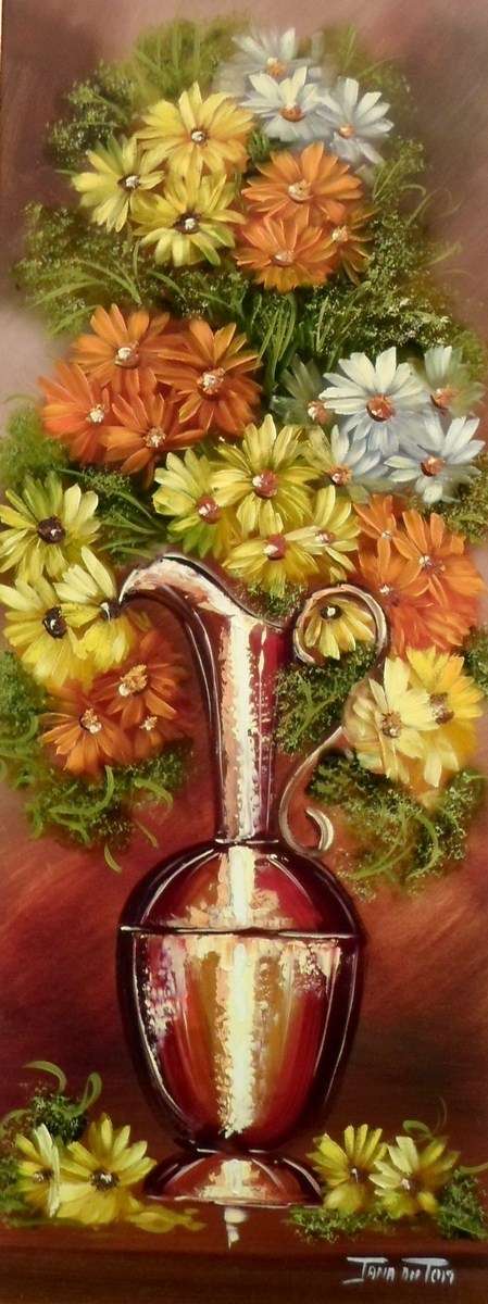 Jana du Toit - Still life flowers - Magnificent! - Giveaway price, bid now!