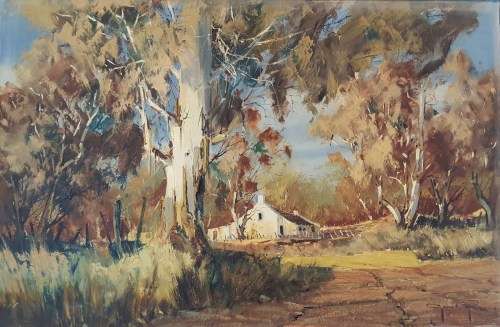 Gerrit Roon - Farmhouse by the trees - Investment art at its finest! - Bid now!!