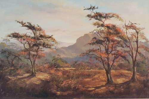Charlotte Oesterlien - Landscape - A stunning work! Giveaway price, bid now!