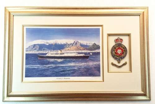 David Hall Green - HMRY Brittania framed memorabilia - A magnificent collectors piece! Bid now!