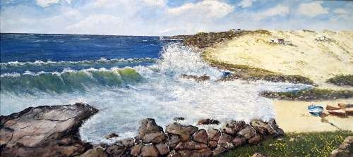 Pieter Kalf - Seascape - A stunning oil painting. Massive 148cm x 68cm! Bid now!!