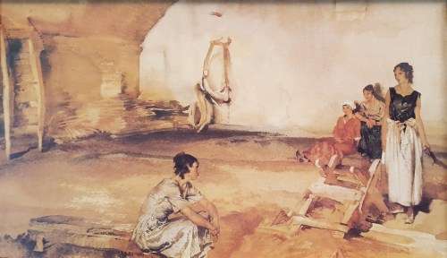 Russel Flint - Four ladies - A classic print from this Master artist! Low price, act fast