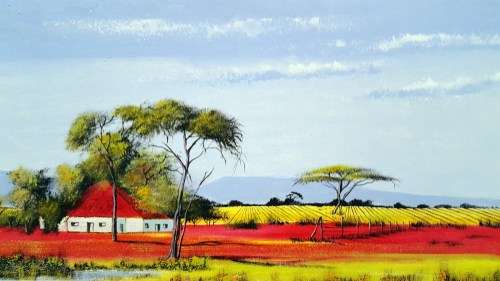 Jan Brand - Farmscene - A beautiful treasure! - Investment art, bid now!