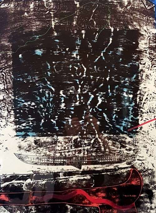 Malcolm Christian - Abstract - Screenprint! A beautiful piece! Giveaway price, bid now!