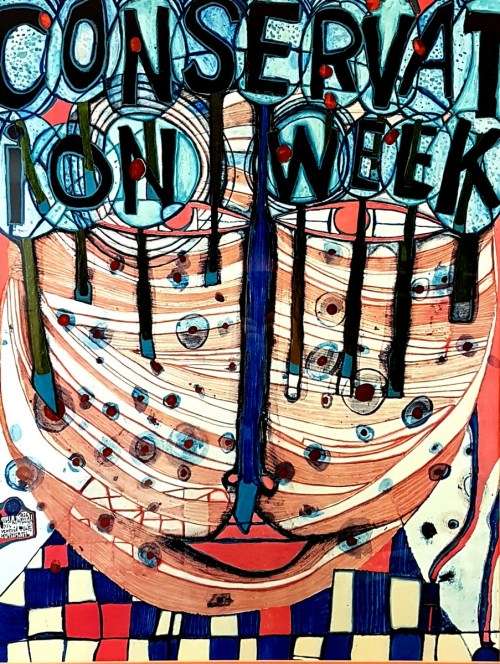 Collage - German - A beautiful piece! Low price, bid now!