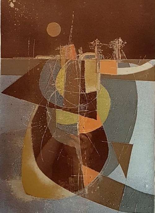 Fred Schimmel - Abstact Nr.2 - A stunning limited edition litho graph - Bid now!!