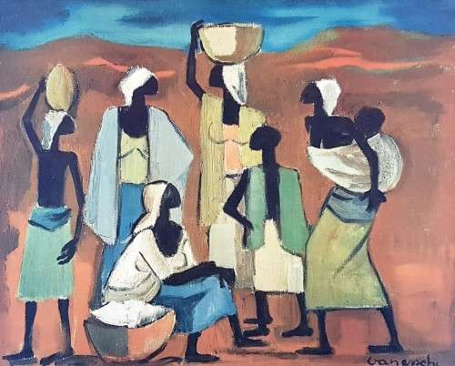 Maurice van Essche - Figures - Art at its finest!! A stunning litho print. Bid now!!