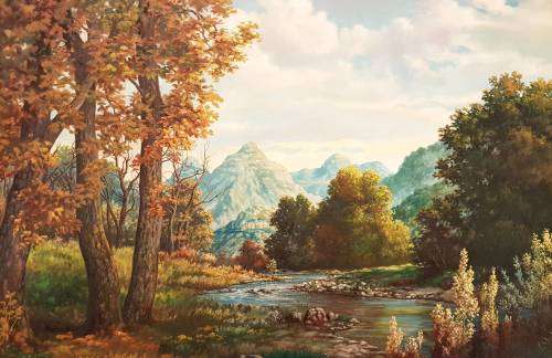 WA Retief - Landscape - Stunning! 120cm x 82cm!!  Act fast and bid now!