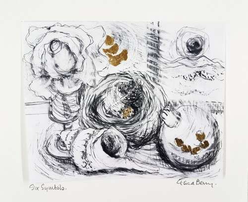 Erica Berry - Six symbols - Limited edition Litho offset, hand coloured - Investment art! Bid now!