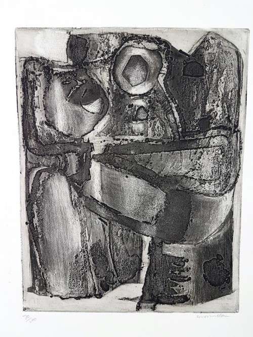 Margaret McKean - Abstract form - Limited edition etching - Investment art! Bid now!