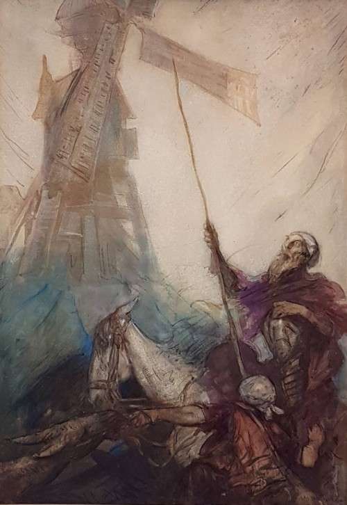 JH Amshewitz - Don Quixote - A stunning painting - Invest now!!