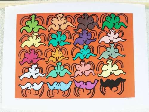 Walter Battiss - Female's - A beautiful print! Bid now!