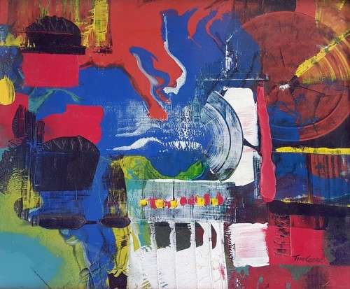 Tim Cooke - Abstracts - Two beautiful paintings! One low price, bid now!!