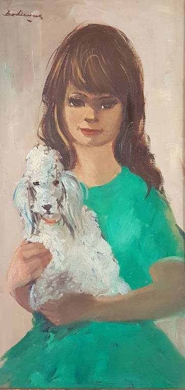 Biedermans - Portrait - A lovely painting! Low price, bid now!