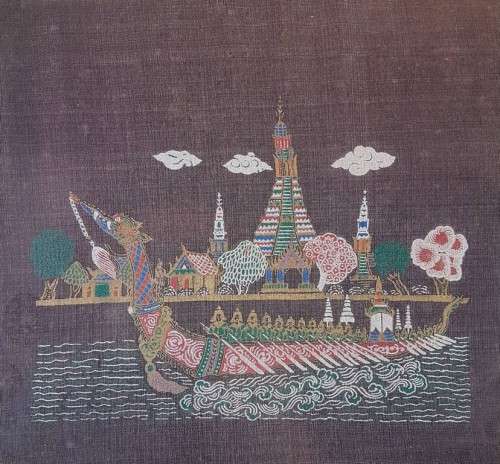 Chinese needle point - Very fine work - A beautiful piece!! Low price, bid now!!