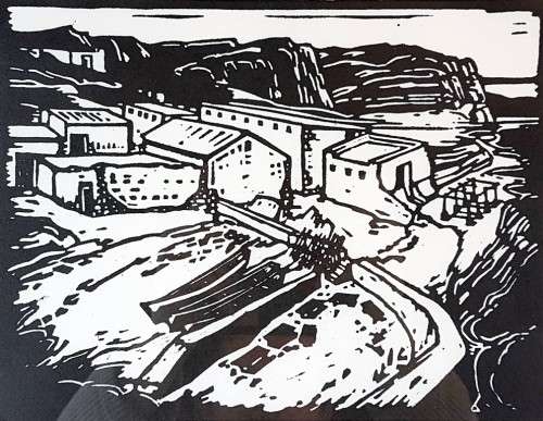 Pierneef - Fisherman's Harbour Hermanus - A beautiful photo lithograph!! Bid now!