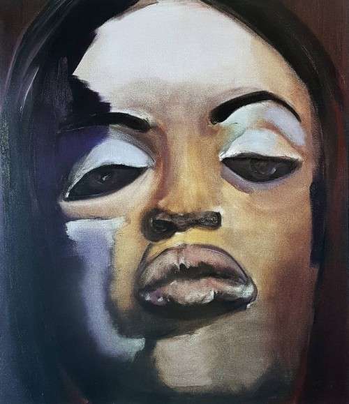Marlene Dumas - Abstract face - Print - A beautiful piece of art, bid now!!