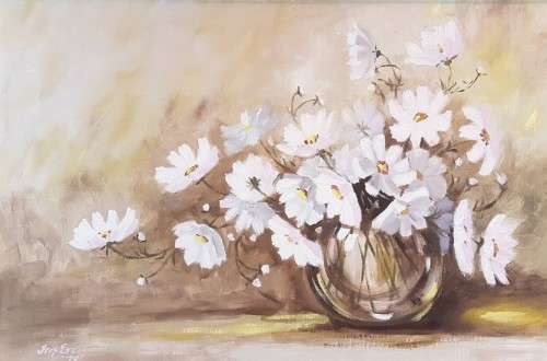 Iris Erens - Still life flower arrangement - Beautiful! - Investment art!! Bid now!!