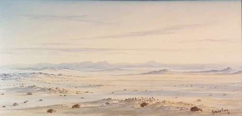 Archie van der Ploeg (SWA) - Deserted landscape Nr.1  - Stunning art!! Bid now!!