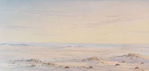 Archie van der Ploeg (SWA) - Deserted landscape Nr.2  - Stunning art!! Bid now!!