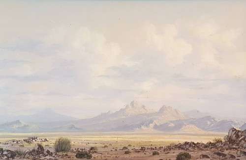 Archie van der Ploeg (SWA) - Deserted landscape Nr.3  - Stunning art!! Bid now!!