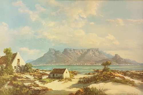 Gabriel de Jong - Table Mountain - A beautiful print! - Low price!! - Bid now!